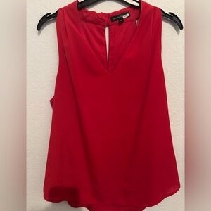 Red Sleeveless Banana Republic top